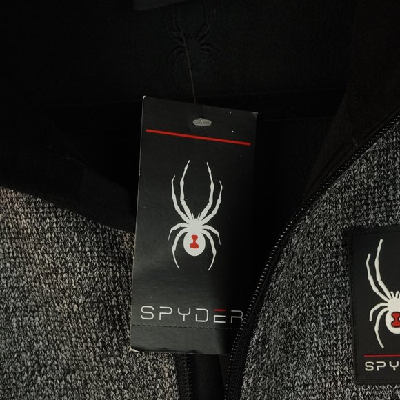 Spyder Charcoal Heather 1/4 Zip Pullover Jackets Men's Size Small - Picture 5 of 11